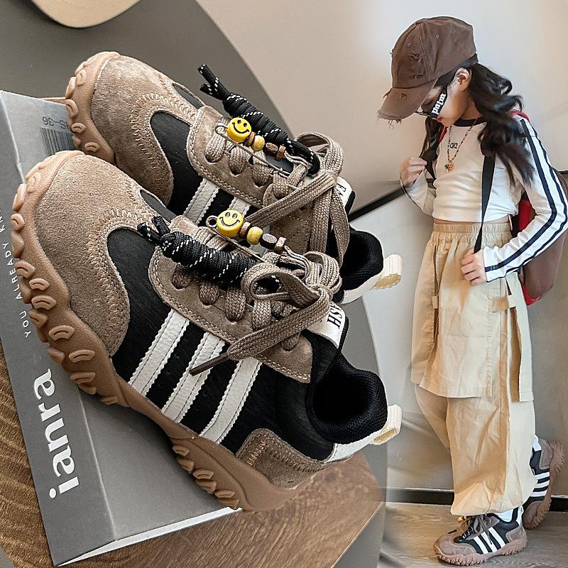 Children's Sports Shoes 2025 Autumn and Winter New Factory Classmates Boys Dad Shoes Casual Board Shoes Forrest Gump Shoes
