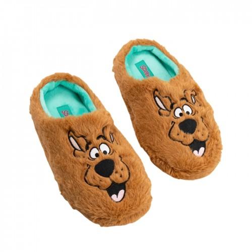 Pantofole a sabot unisex per adulti con facce dei personaggi di Scooby Doo 6 marrone
