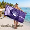 Austria Wien FC Design Beach Towel Custom Text Large Towel for Beach Vacation