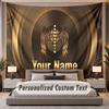 Custom Name Text Tapestry Rammstein Personalized Polyester Wall Tapestry For Bedroom And Room