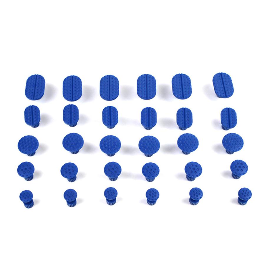 30x Car T Bar & Slide Hammer Glue Puller Tabs Paintless Dent Repair Pads Tool