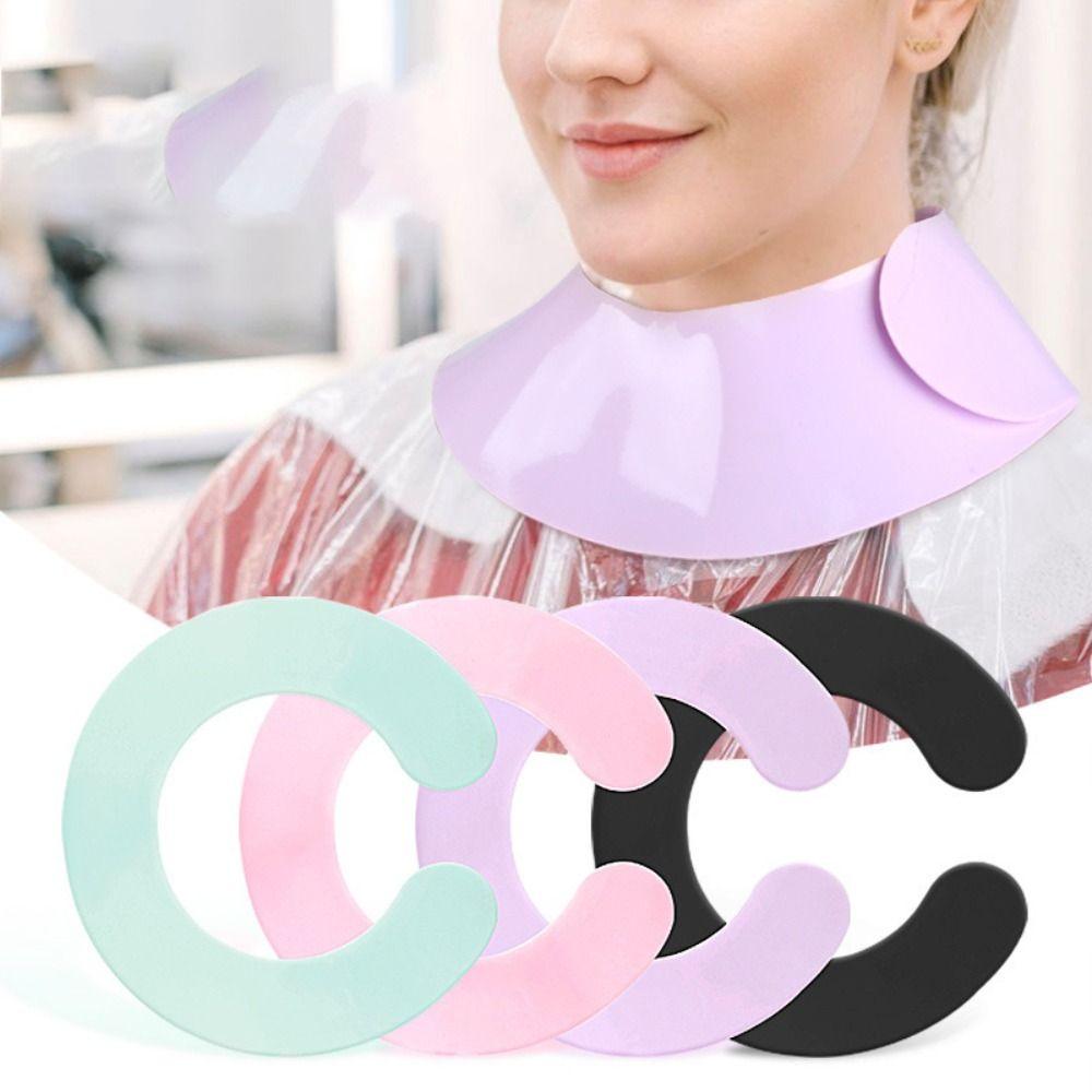 Easy Clean Hair Cutting Collar Silicone Hair Dyeing Shawls Neck Wrap  Styling Accessories