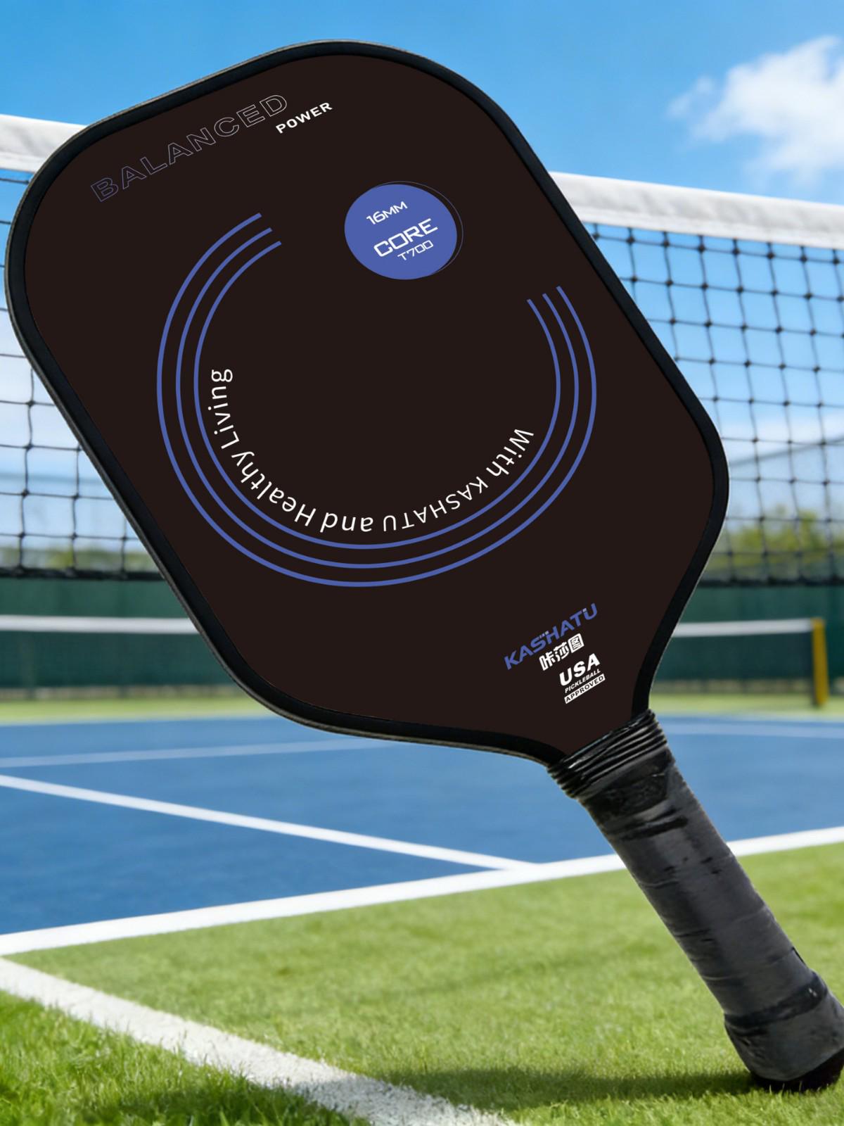 T700 Carbon Fiber Pickleball Paddle, 16mm Thick, High Friction 410*186*16mm
