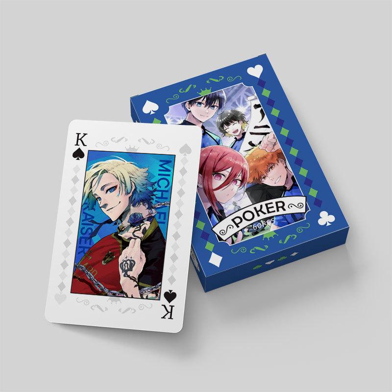 Anime Blue Lock Cosplay Board Game Cards Poker Toy Gift