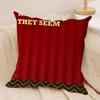 Twin Peaks FFire Walk Me Cushion Cover Silky Short Plush Invisible Zipper Dustproof Sofa Pillow Case For Home Decor