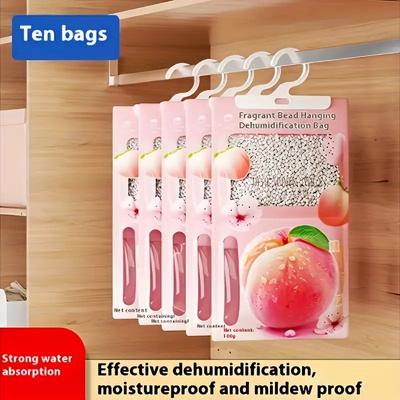 10/5/3/1PCS Fragrance Dehumidification Bag Moisture-proof and Mildew-proof Dormitory Wardrobe Hanging Household Moisture Absorbing Artifact Desiccant