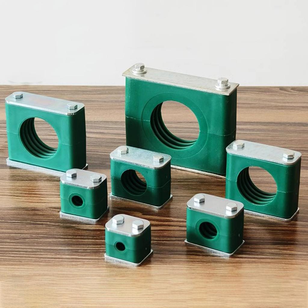 1pcs 6.4-44.5mm Diameter Pipe Bolted Plastic Clip Single Hole Standard Hydraulic Pipe Clamp Tube Fastener Assortment Kit Durable