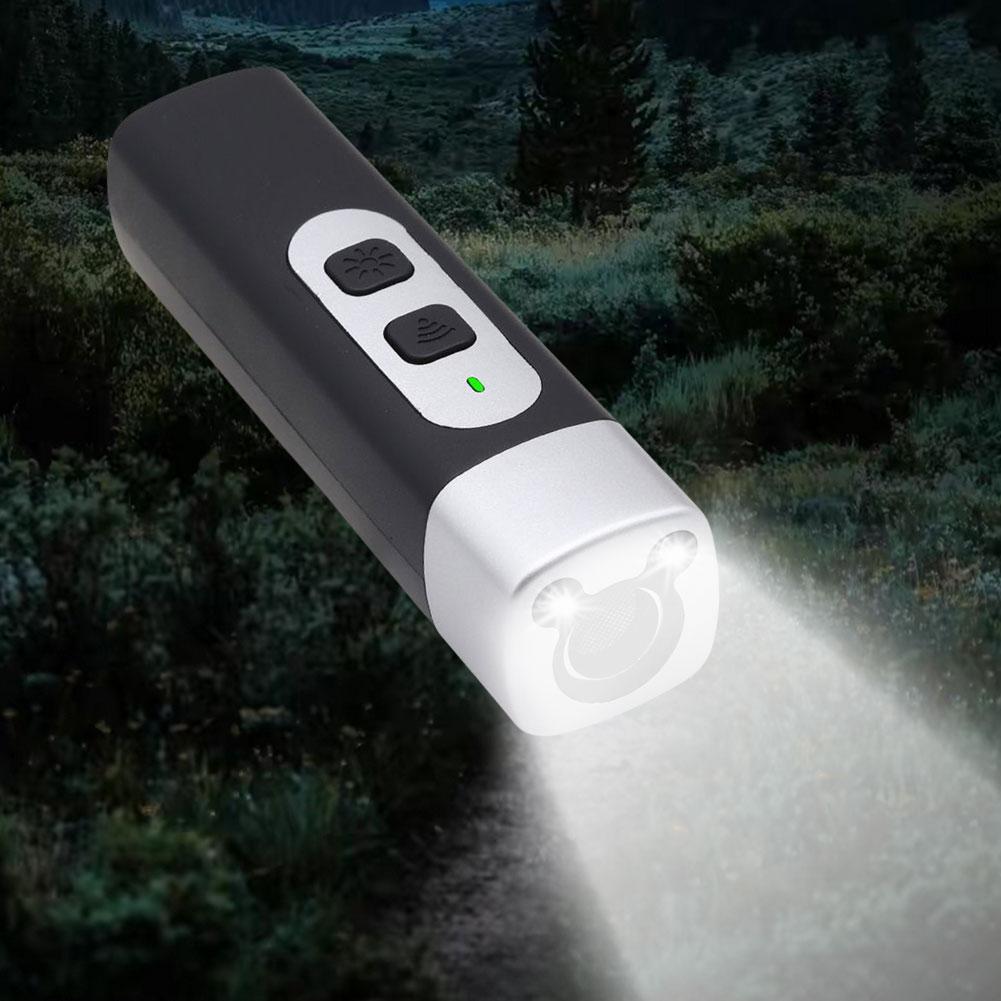Ultrasonic Dog Repeller Rechargeable Anti Barking Device with LED Flashlight Dog Training Device Dog Trainer Safe for Dogs