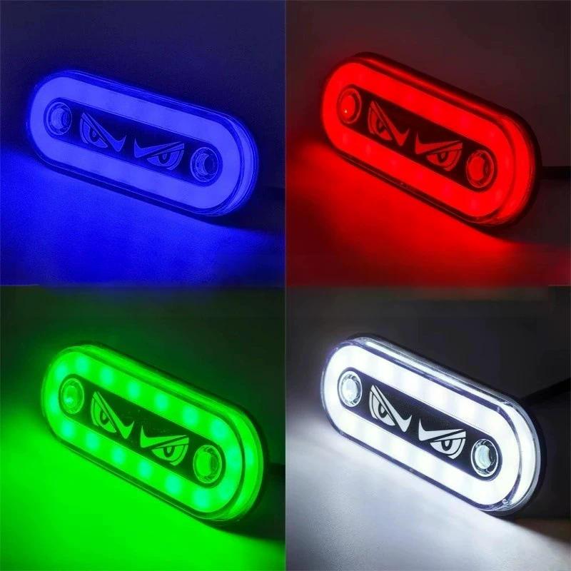 High Visibility 12V/24V LED Side Markers Flashing And Constant Light Modes For Trucks Trailers And Motorcycles