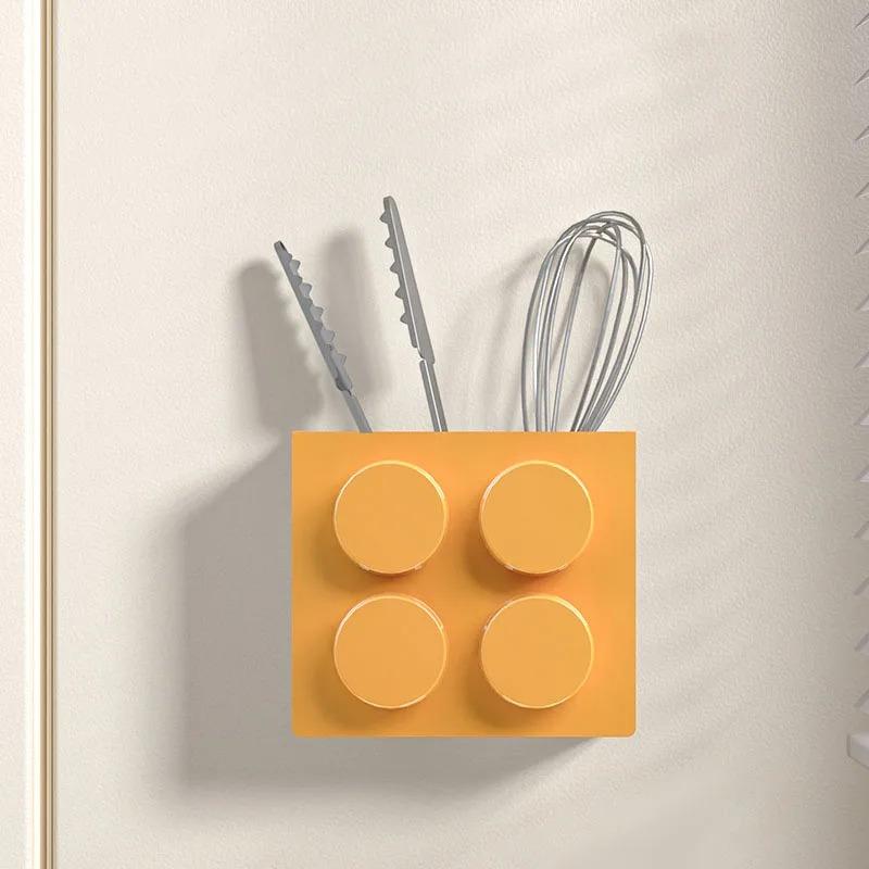 Magnetic Attachment Box for Refrigerator, Building Blocks, Kitchen, Entry Door Organizers