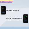 12V 3A Push Switch ON-OFF Blue Led Light Starlink Wifi Antenna Button For Toyota Tacoma FJ Cruiser Highlande Hilux 4Runner Prado