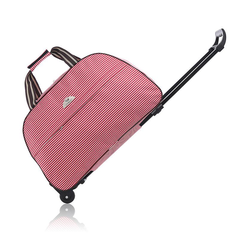 Women Travel Bag Student Luggage Bag Large Capacity Handbag Suitcase On Wheels Light Trolley Bags CLE