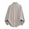 Men's Shirt 2026 Autumn New Arrival Shirts Men Corduroy Tie Dye Shirt Hong Kong Style Loose Long Sleeve Casual Blouse