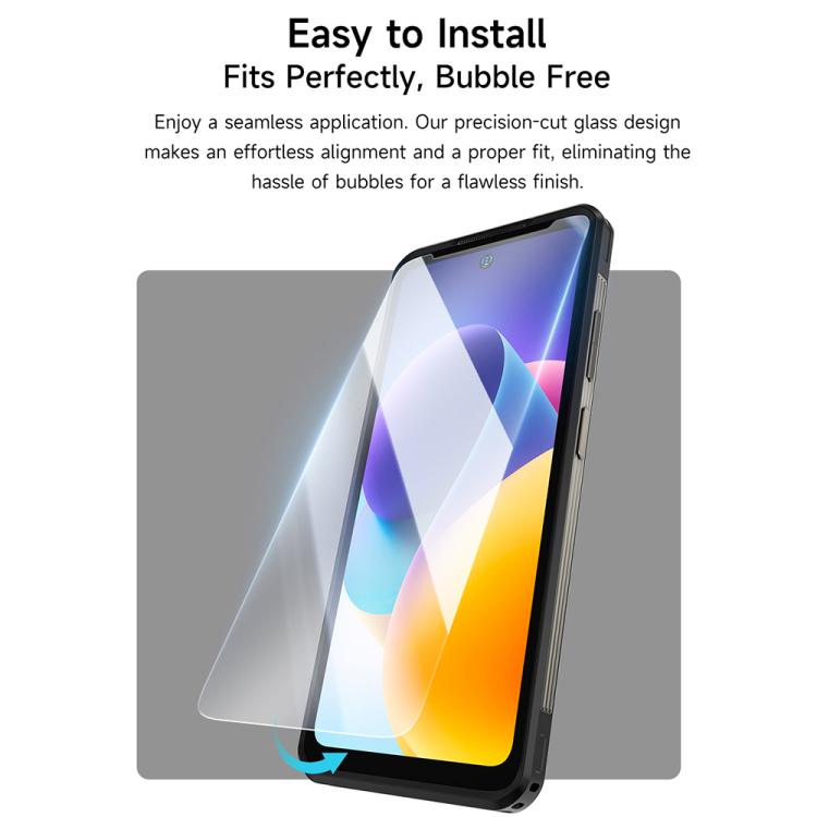 2 pezzi / Confezione Ulefone 9H HD Anti Impronta Vetro Temperato Proteggi Schermo