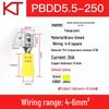 KT KST PBDD1.25/2/5.5-250 Shoulder-Back Pre-Insulated Male/Female Cold Crimp Terminal Connector