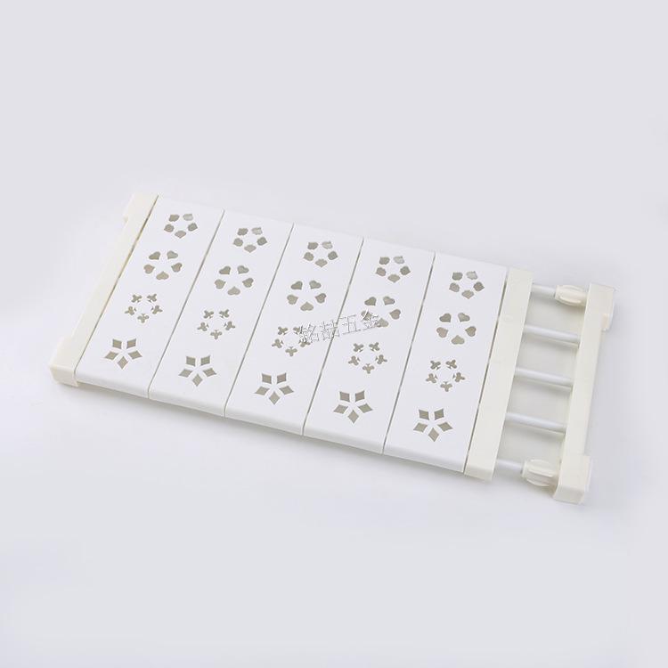 Telescopic Wardrobe Divider: Nail-Free Partition Shelf for Closet Organization