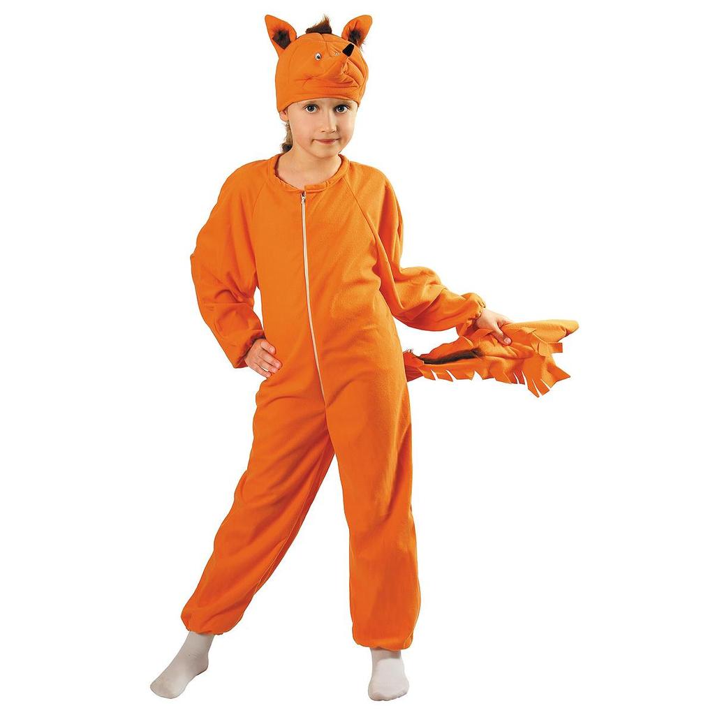 Fox Costume 134/140 Ginger Cunning Ball Jumpsuit