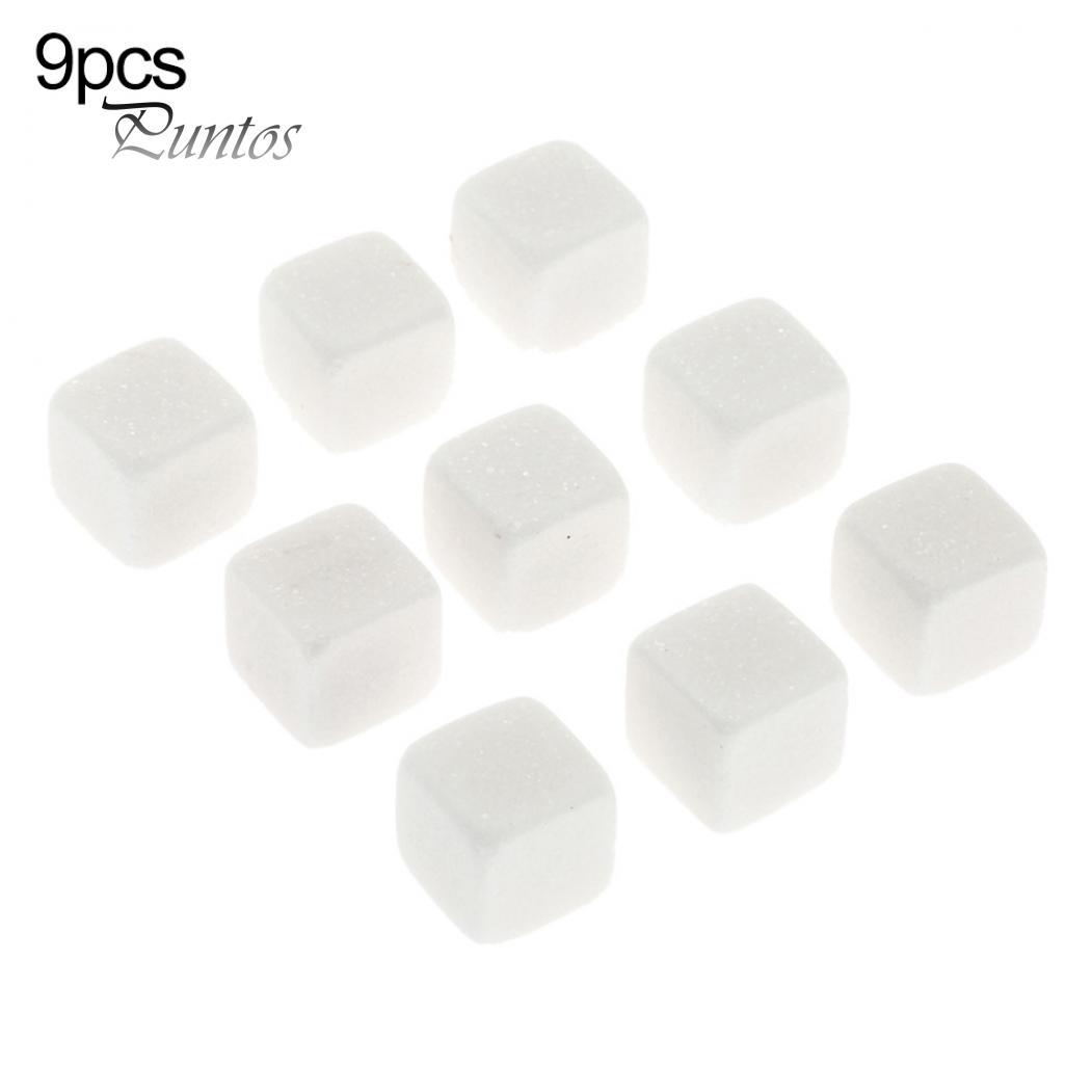 

Чистые продукты 6/9 шт. многоразовые винные напитки охладитель кубик льда охлаждающий камень рок инструмент для бара White-9Pcs