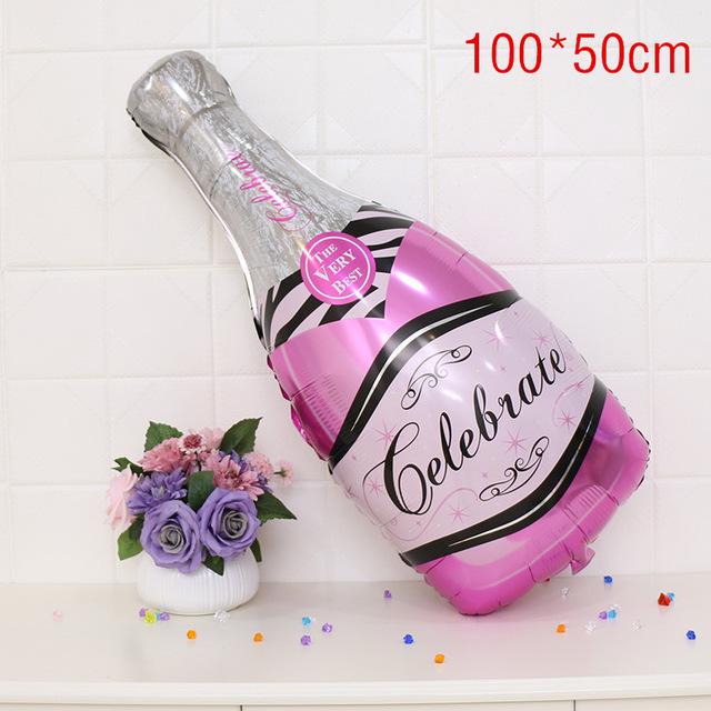 Champagne Cup Foil Balloons Wedding Balloons Whiskey Bottle Balloon Party Decoration Supplies