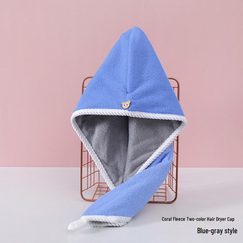 

Женское быстросохнущее полотенце для волос и шапочка из кораллового флиса Women s Hair Drying Cap
