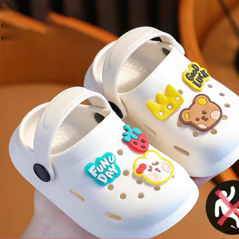 

Літні дитячі капці, мультяшні та милі протиковзкі сабо із закритим носком для хлопчиків, дівчаток, немовлят та дітей усіх розмірів 20-21