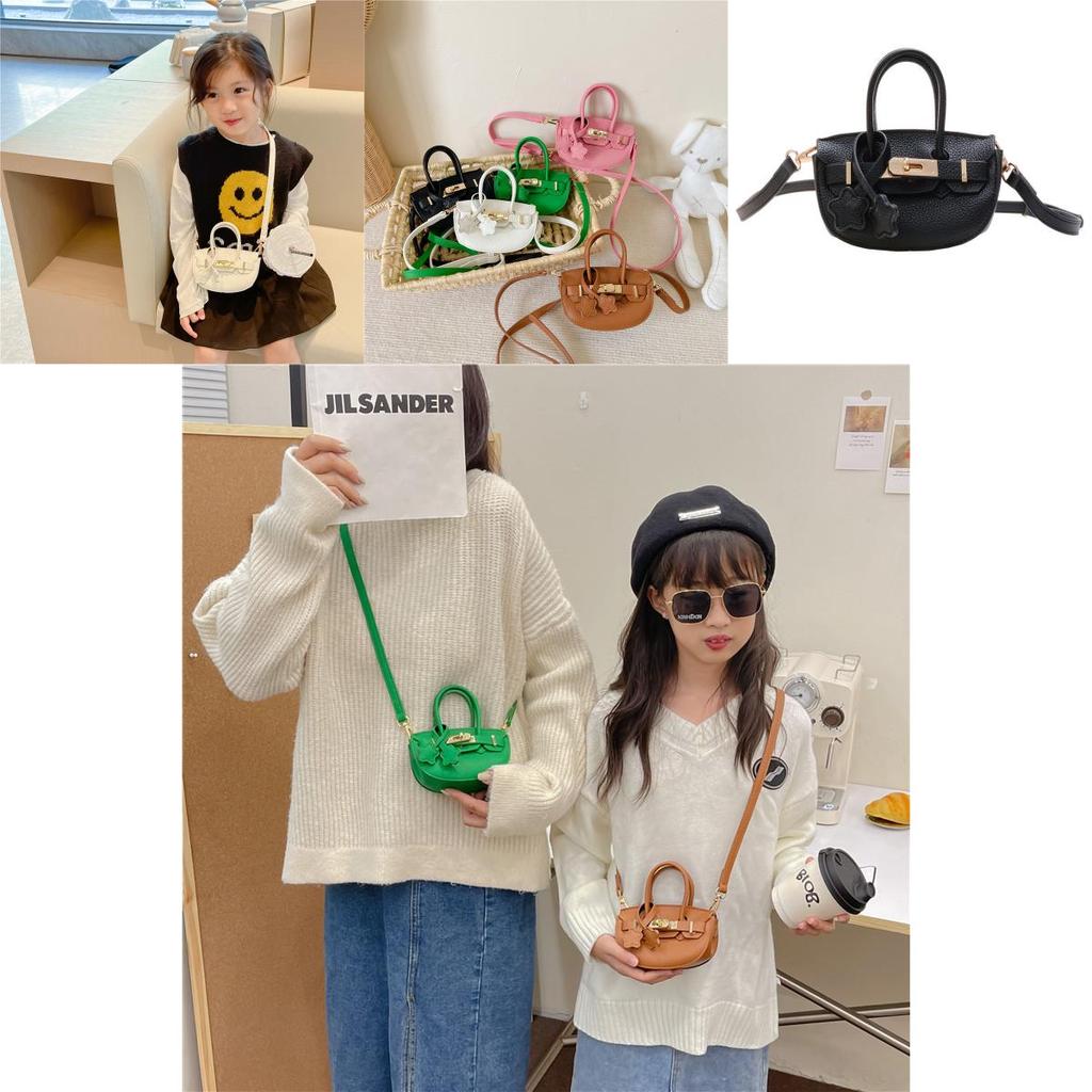 Stylish Mini Crossbody Pu Bag For Kids Chic Princess Coin Purse Accessory