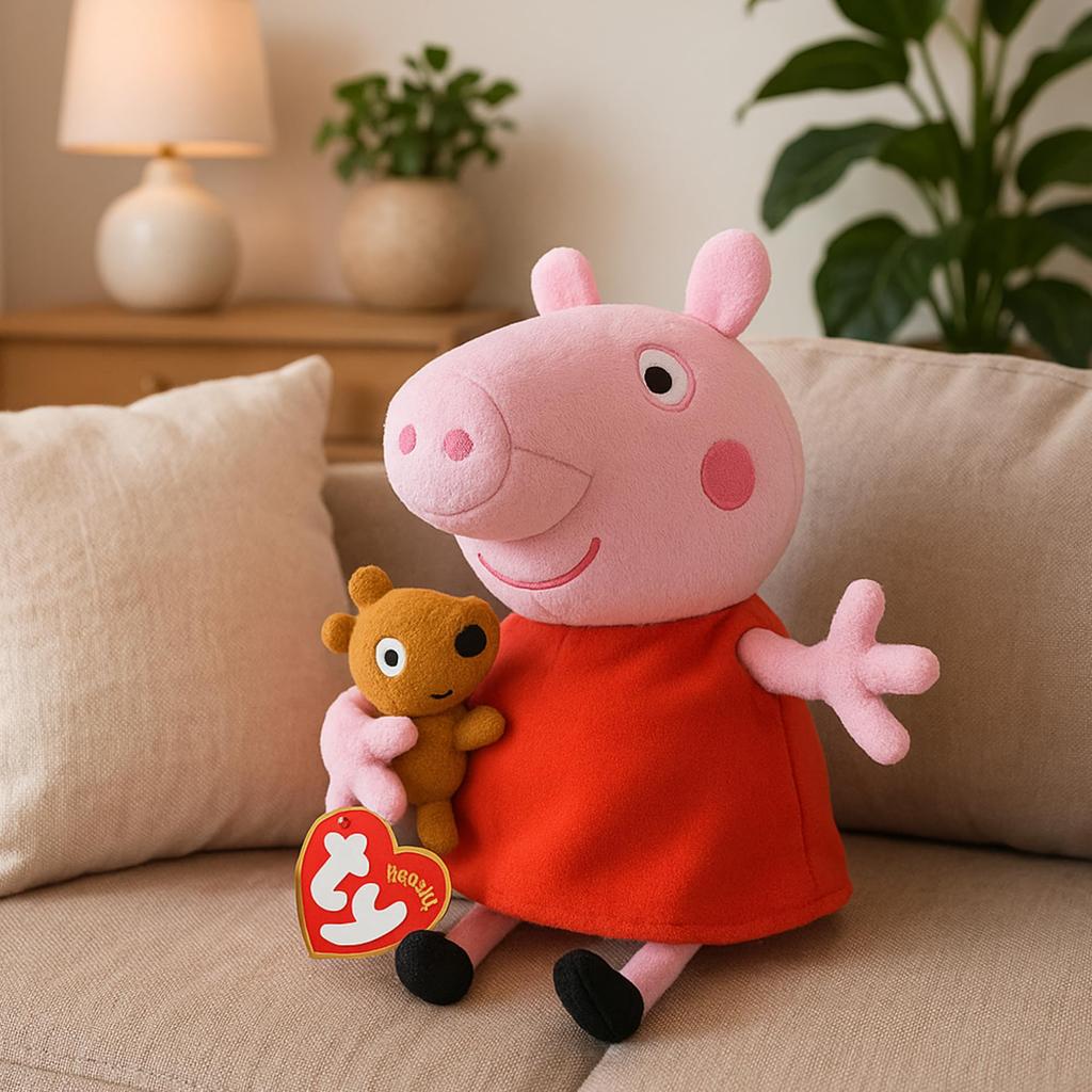 Ty Peppa Pig Plush Toy, Medium, 46128