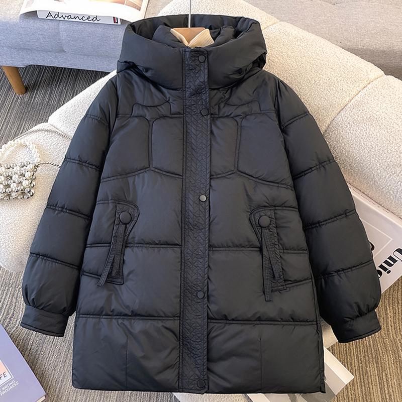 Fashion Middle age Woman Winter Coats Hooded Thick Warm Casual Winter Jacket Women's Parkas