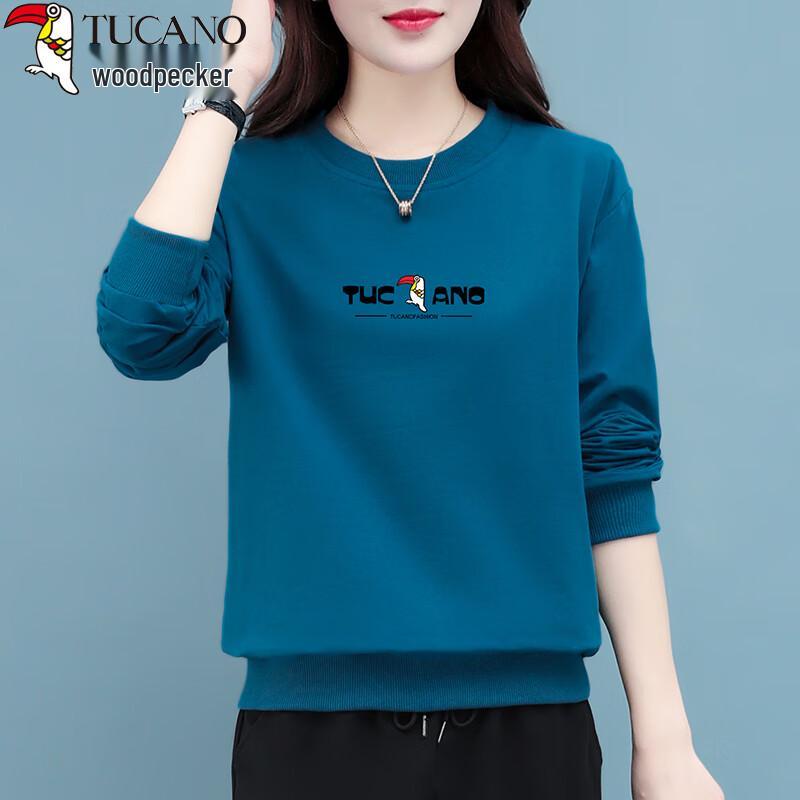 Woodpecker Women's Versatile Round Neck Long-Sleeve Sweatshirt