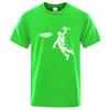 Summer Mens Tshirt High Quality 100 Cotton Funny Astronaut Print Casual Loose Cool Men Casual Loose Oneck Men Tshirt Tee Top