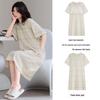 Antibacterial Xinjiang Cotton Nightgown: Women's A-grade Pure Cotton, Chest Pads, Summer Plus Size, Cute Homewear Dress