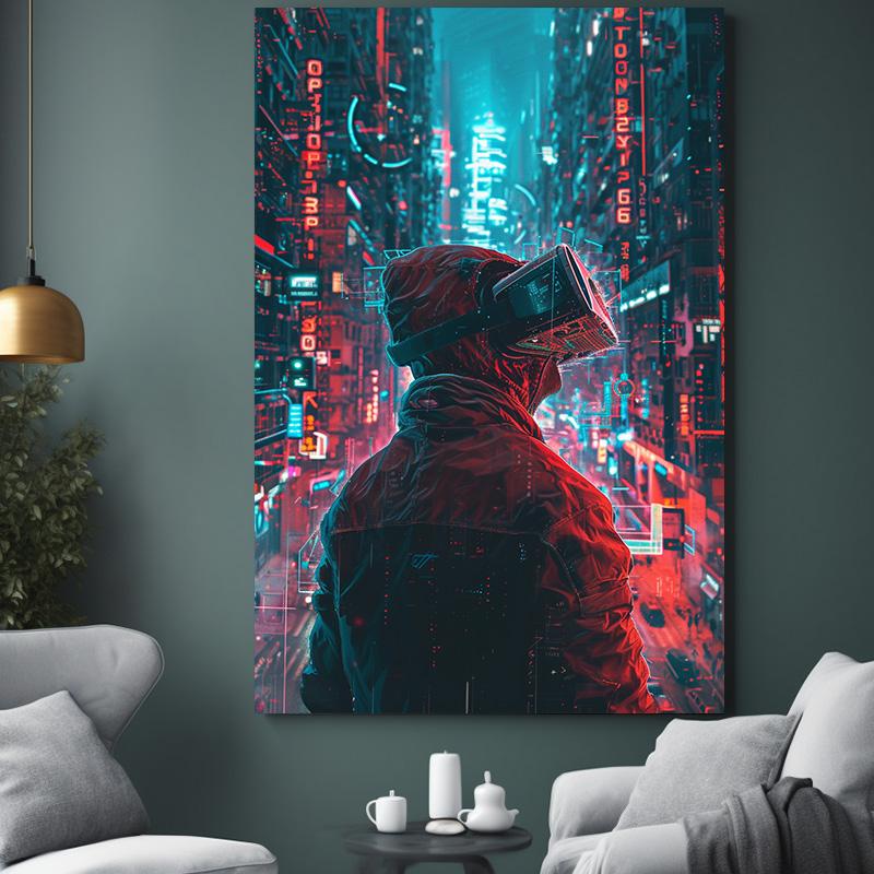 Wall Decoration Poster 1pcs Hackers Decorative Paintings Information Databases Canvas Printing Decor for Room Home Decorations