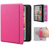 Hülle für 7" Kobo Libra Colour, Integrierter Handgurt, Schlanke Leichte PU-Leder Hartschalen-Rückseite Abdeckung