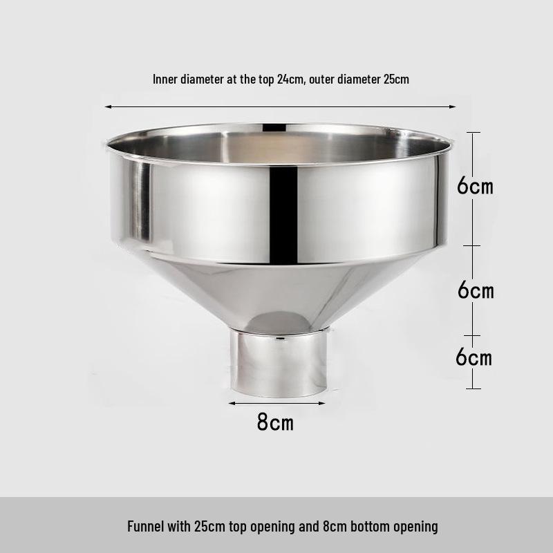 Heavy-Duty Stainless Steel Large Funnel for Industrial Fuel and Oil Press Machines