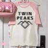 Twin Peaks T Shirt Women Manga Harajuku Japanese T Shirt Female Y2k Manga Clothing Casual Short Sleeve Tshirt
