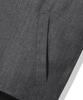 Trillion Pin Stripe Officer Crop Bomber Jacket_Gray