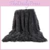 Fashion Soft Faux Fur Coral Fleece Blanket With Soft Polyester For Couch Lounge