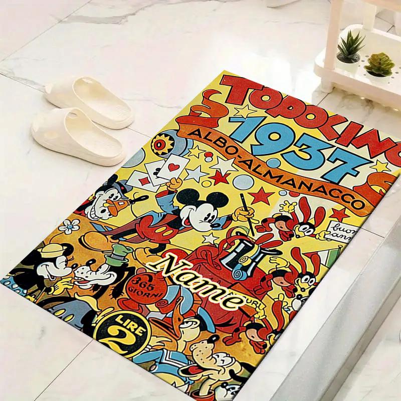 Custom 1Pc Mickey Mouse Rug Office Carpet Indoor Outdoor Entrance Doormat Nonslip Soft And Comfortable Living Room D916133