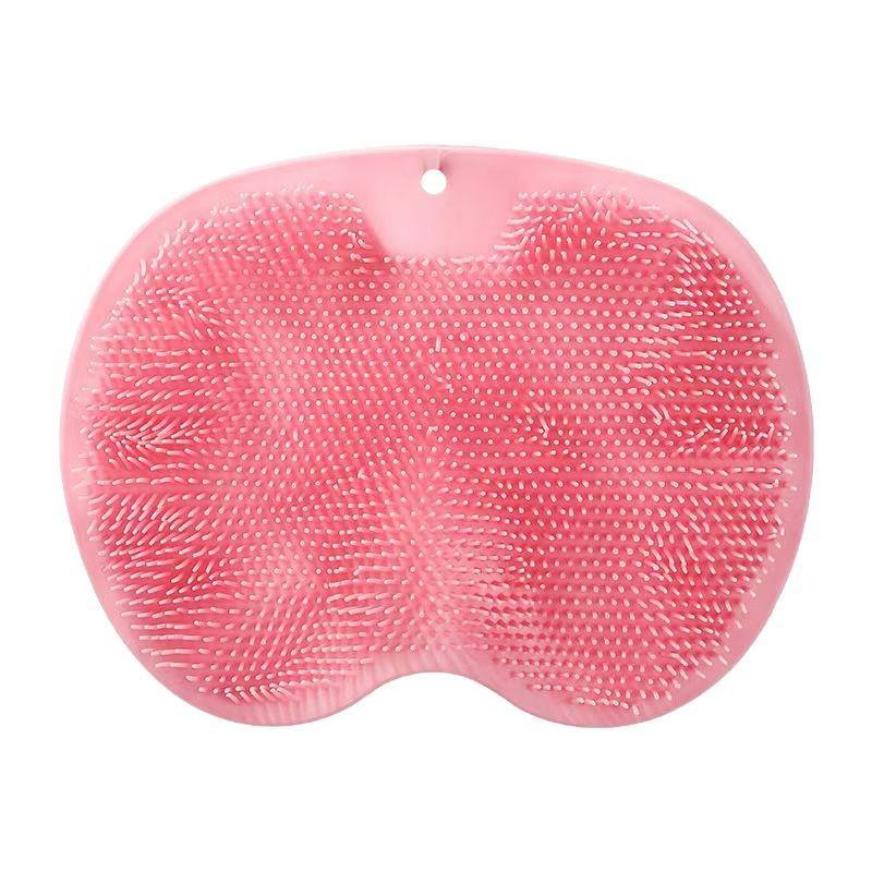 Wall-Mounted Non-Slip Back and Foot Scrubber with Suction Cup