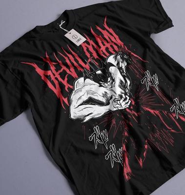 Unisexowa koszulka anime Devilman Crybaby, koszulka manga Akira Fudo Virgil Devil T-shi