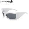 Oversized Square Sunglasses Women Punk Shield Sun Glasses For Men Streetwear Y2k Sunglass Unisex Outdoor Sports Goggle Male