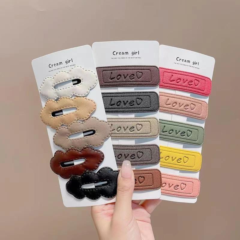 Simple Temperament Square Hairpin Children'S Side Clip Bb Clip Macaron Bangs Clip Broken Hairpin Back Head Hairpin