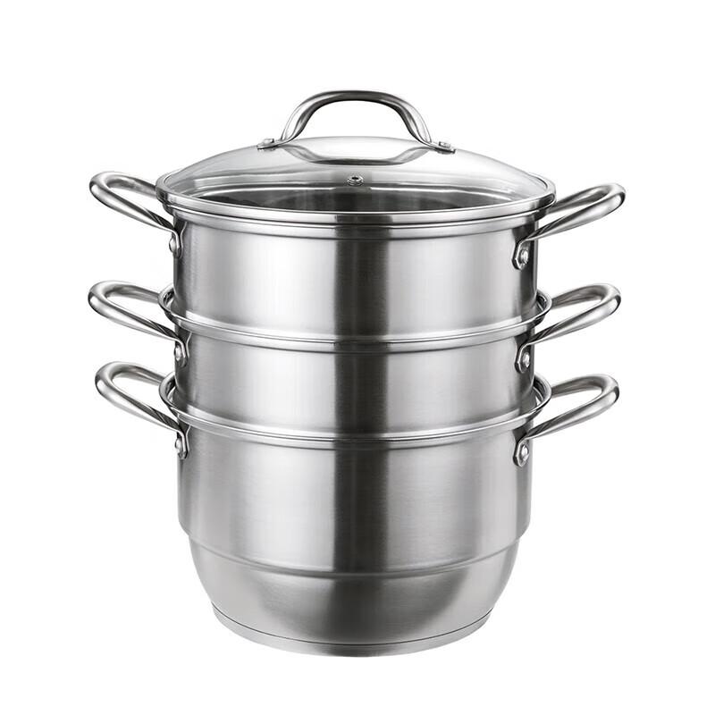 Deselang 28cm 3-Layer Stainless Steel Induction Steamer