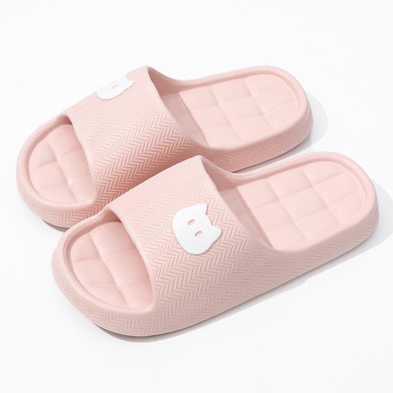 Summer Slide Slippers Women Men New Anti-Slip Bathroom Home Slippers Indoor House Shoes Shower Sandals