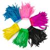2M Färgade Tupp Stjärtfjädrar Kantband DIY Hantverk Karneval Sömnad Kostym Dekor Kyckling Plumas Bröllop Damklänning 25-30cm