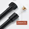 Shower Hose Garden Water Hose Black Extension 1.5/2M Pipe Flexible Accessories New Pipes SUS304 Pull Bathroom Extendable Hoses