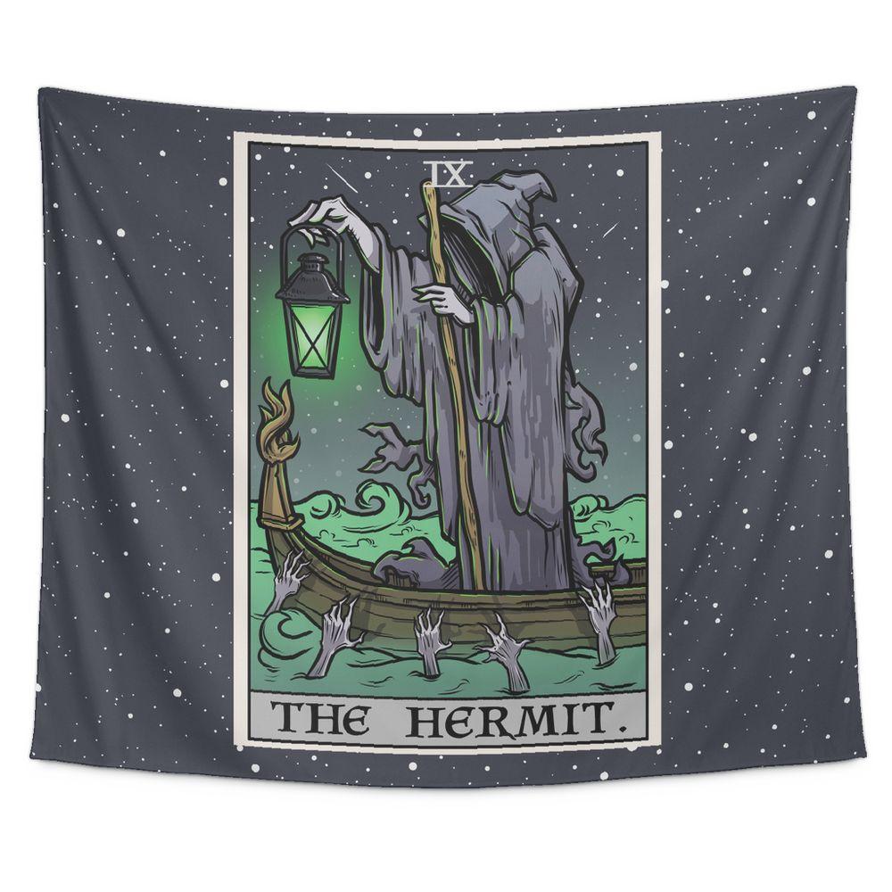 Tapestry Tarot Card Hermit 75x100