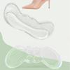 Yousheng Heel Grips Soft Silicone Cushions Heel Pads with Anti-Slip Texture Invisible Heel Pads Foot Wear for High-heeled