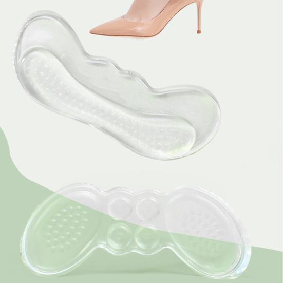 Yousheng Heel Grips Soft Silicone Cushions Heel Pads with Anti-Slip Texture Invisible Heel Pads Foot Wear for High-heeled