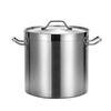 ZISIZ Induction Compatible Stainless Steel Soup Pot with Lid